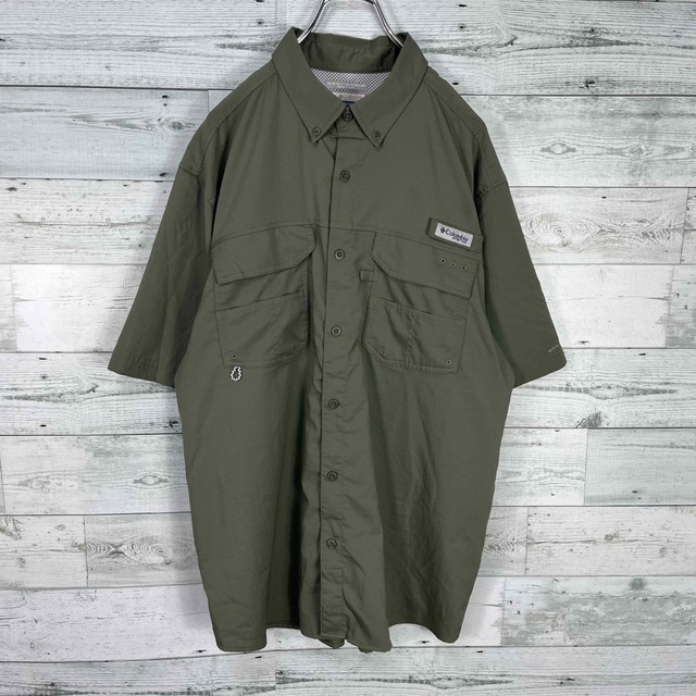 Columbia(コロンビア)のColumbia PFG コロンビア 古着 カーキ 半袖 フィッシングシャツ メンズのトップス(シャツ)の商品写真