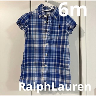 ラルフローレン(Ralph Lauren)のラルフローレン　RalphLauren チェック　ロンパース　ベビー　6m(ロンパース)