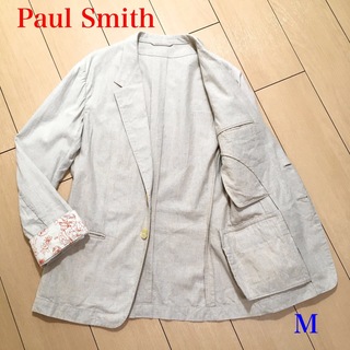 ポールスミス(Paul Smith)の極美品★ポールスミス テーラードジャケット ベージュ リネン M A673(テーラードジャケット)