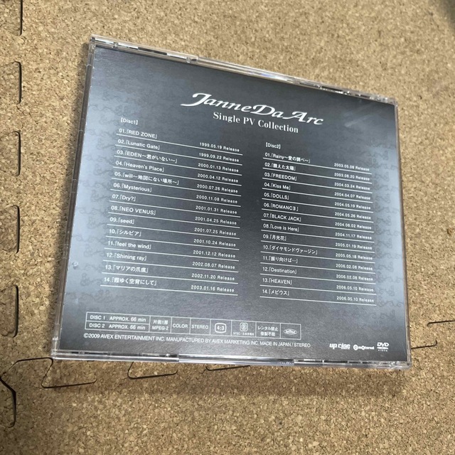 Janne Da Arc single PV Collection DVD