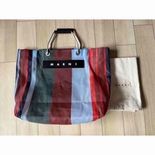 マルニ(Marni)のMARNI  マルニ フラワーカフェ ストライプバッグ トートバッグ(トートバッグ)