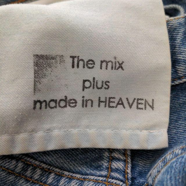 美品 the mix plus made in heaven リメイク デニムデニム