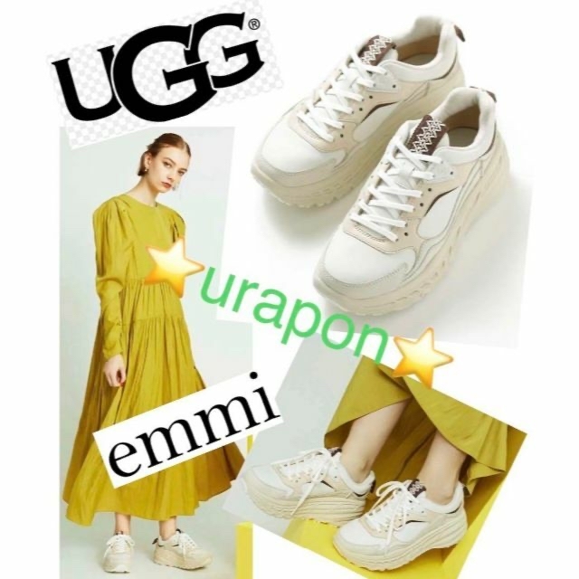 UGG(アグ)の完売。。。。。✨③超美品✨24⇒23.5靴下✨UGG ｘ emmi ✨CA805 レディースの靴/シューズ(スニーカー)の商品写真