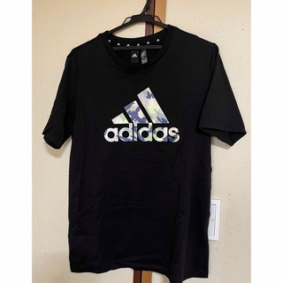 アディダス(adidas)のadidas アディダス  半袖Tシャツ　ブラック　Lサイズ(Tシャツ/カットソー(半袖/袖なし))