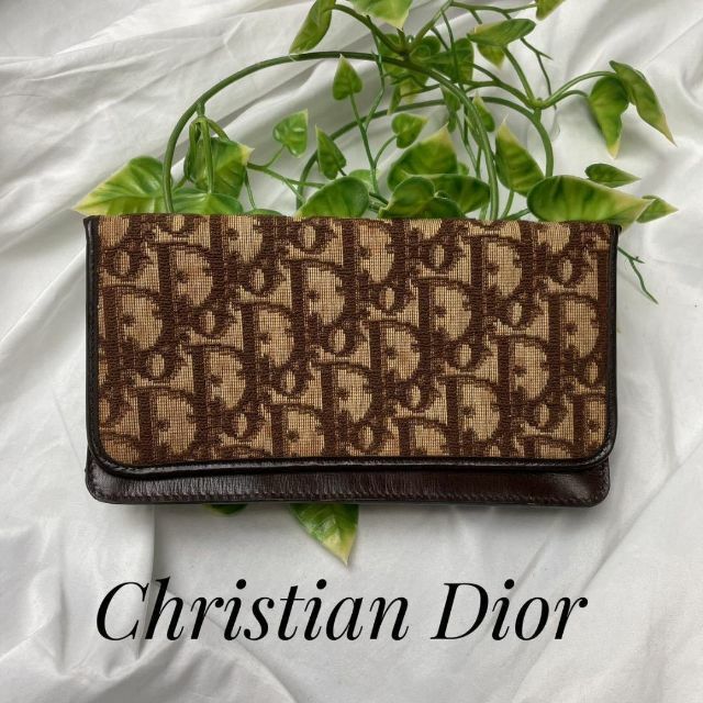 ファッション小物 Christian Dior トロッター 長財布 ブラウン 希少
