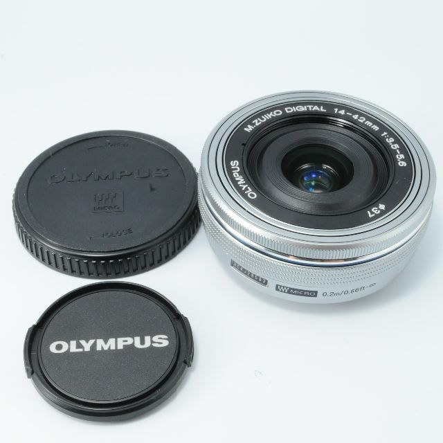 OLYMPUS(オリンパス)の★新品同様★オリンパス M.ZUIKO 14-42mm パンケーキレンズ スマホ/家電/カメラのカメラ(レンズ(ズーム))の商品写真