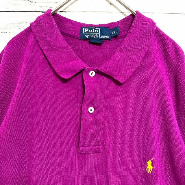 POLO RALPH LAUREN(ポロラルフローレン)の5p US古着 ポロラルフローレン 鹿の子 半袖ポロシャツ ポニー刺繍 メンズのトップス(ポロシャツ)の商品写真