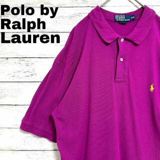 ポロラルフローレン(POLO RALPH LAUREN)の5p US古着 ポロラルフローレン 鹿の子 半袖ポロシャツ ポニー刺繍(ポロシャツ)