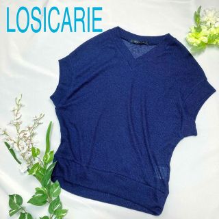 ロシカリエ(LOSICARIE)のLOSICARIE ロシカリエ サマーニット ネイビー カジュアル ベーシック (ニット/セーター)