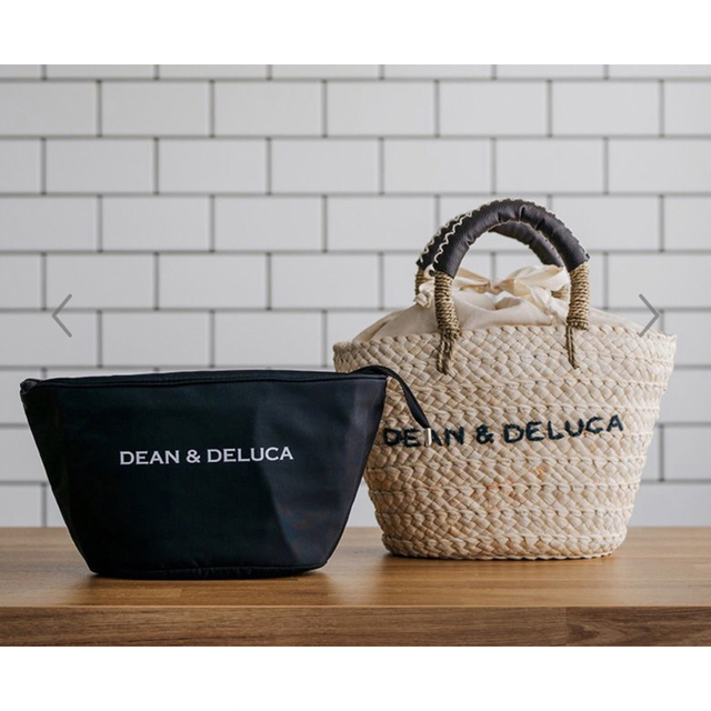 DEAN&DELUCA×BEAMS COUTURE 保冷カゴバッグ小 - かごバッグ/ストロー