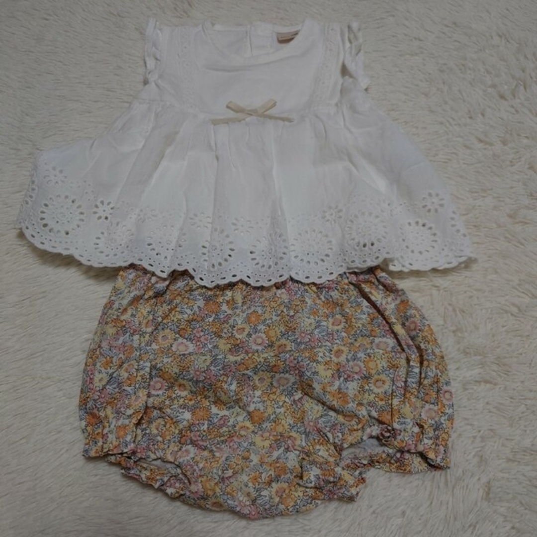 petit main(プティマイン)のプティマインセットアップ キッズ/ベビー/マタニティのキッズ服女の子用(90cm~)(Tシャツ/カットソー)の商品写真