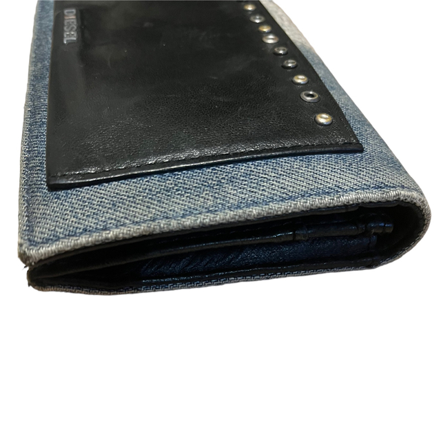 【再入荷】 DIESEL - フリフリフリル by 長財布の通販 デニム生地 DIESEL 財布・ケース・小物入れ