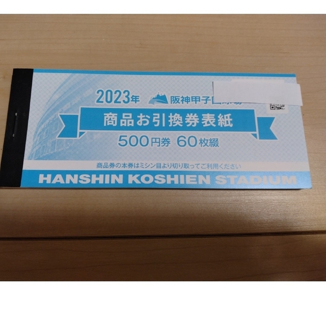 2022年　阪神甲子園球場　商品お引換券　500円×60枚