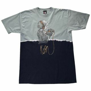 ジャイアント(Giant)の90s ヴィンテージ KORN タイダイ ブリーチ Tシャツ GIANT XL(Tシャツ/カットソー(半袖/袖なし))