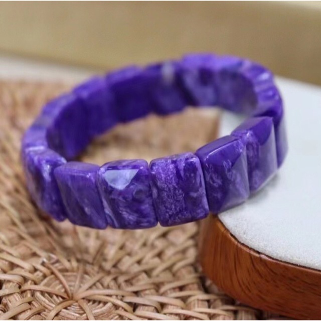 高級】天然 チャロアイト バングル 49.5mm-