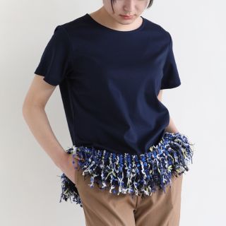 パリゴ(PARIGOT)の新品未使用COOHEM(コーヘン) TWEED FRINGE T-SHIRT(Tシャツ(半袖/袖なし))