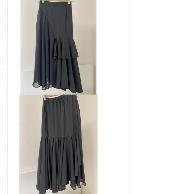 Ameri VINTAGE(アメリヴィンテージ)のアメリヴィンテージMERMAID ASYMMETORY FLARE SKIRT レディースのスカート(ロングスカート)の商品写真