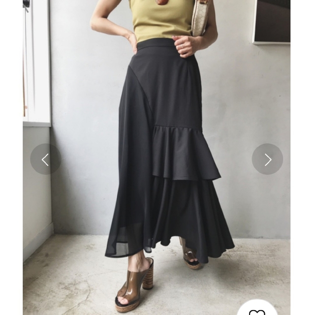 Ameri VINTAGE(アメリヴィンテージ)のアメリヴィンテージMERMAID ASYMMETORY FLARE SKIRT レディースのスカート(ロングスカート)の商品写真