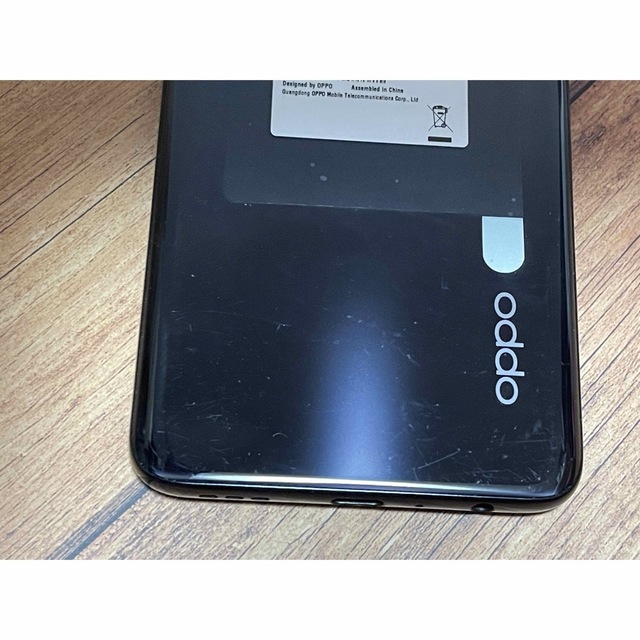 CPH2199 国内版SIMフリー OPPO Reno5 A シルバーブラック