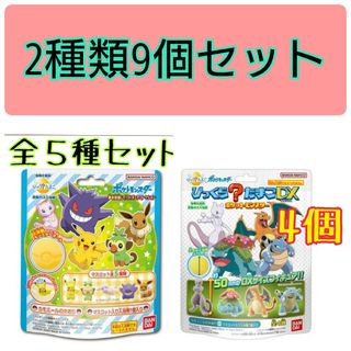 バンダイ(BANDAI)の[恵様]びっくらたまご　DX　ポケットモンスター　2種類9個セット　コンプリート(お風呂のおもちゃ)