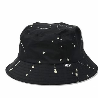 キウ(KiU)の新品　KiU キウ　BUCKET HAT バケットハット　スプラッシュ　ブラック(ハット)