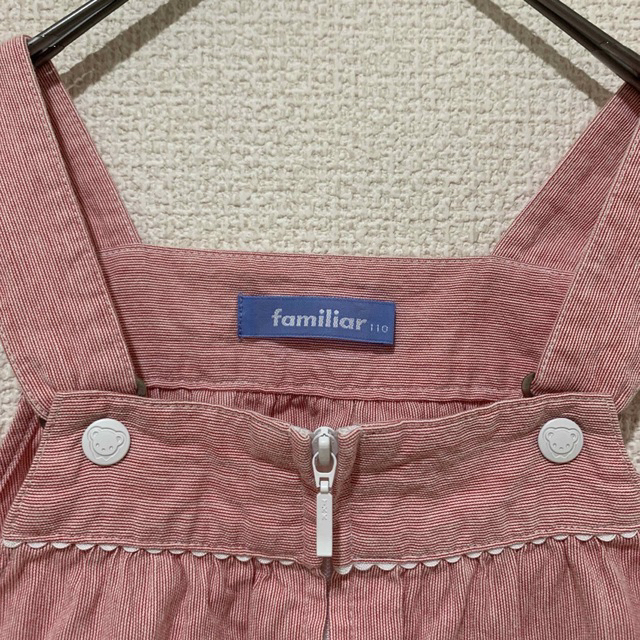 familiar(ファミリア)のファミリア　familiar 110cm 女の子　刺繍　ジャンパースカート キッズ/ベビー/マタニティのキッズ服女の子用(90cm~)(ワンピース)の商品写真