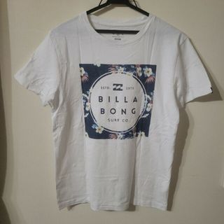 ビラボン(billabong)のBILLABONG ボタニカル柄 ロゴ Tシャツ 夏 半袖(Tシャツ/カットソー(半袖/袖なし))