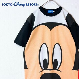 ディズニー(Disney)の東京ディズニーリゾート ミッキーマウス フェイスTシャツ サイズS(Tシャツ/カットソー(半袖/袖なし))