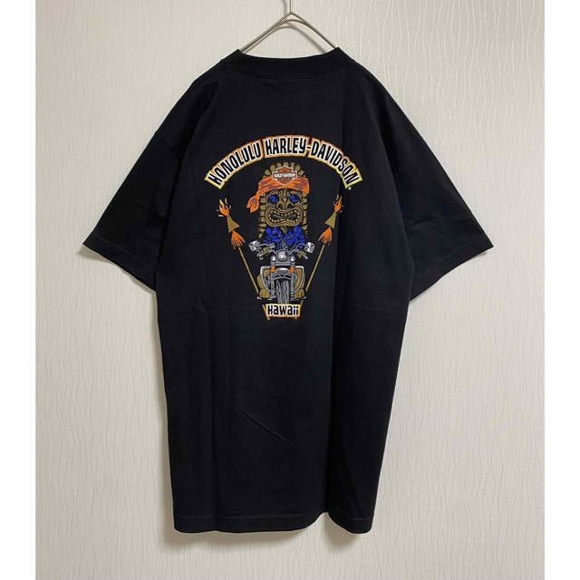 美品 Harley-Davidson 00s メキシコ製 デカロゴ tシャツ-