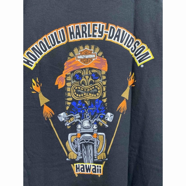 美品 Harley-Davidson 00s メキシコ製 デカロゴ tシャツ-