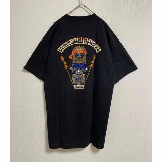 Harley Davidson - 美品 Harley-Davidson 00s メキシコ製 デカロゴ t