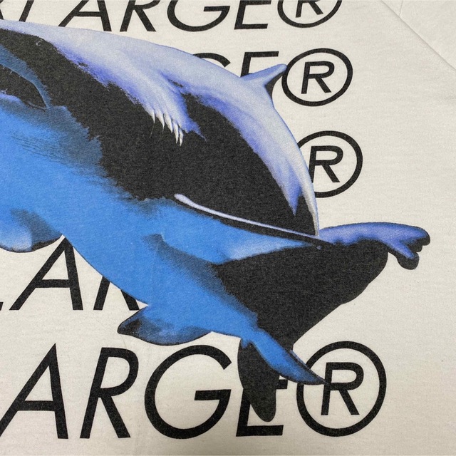 XLARGE Tシャツ　動物　サメ　　デカロゴ　アニマル　半袖　夏物