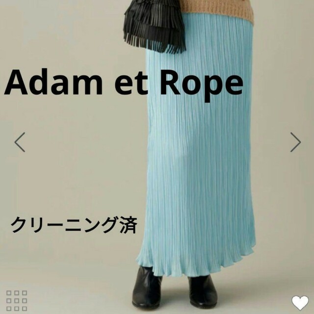 Adam et Rope'(アダムエロぺ)のADAM ET ROPÉ サテンプリーツスカート レディースのスカート(その他)の商品写真