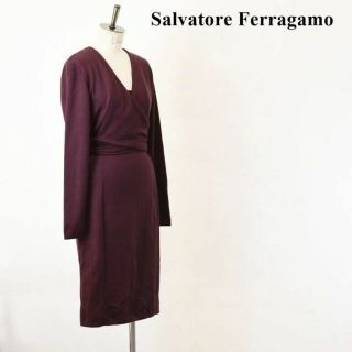 サルヴァトーレフェラガモ(Salvatore Ferragamo)のAL BG0008 高級 Salvatore Ferragamo フェラガモ(ロングワンピース/マキシワンピース)