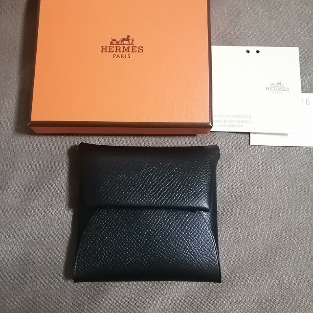 Hermes - エルメス バスティア 黒 未使用 小銭入れの通販 by ひよろ