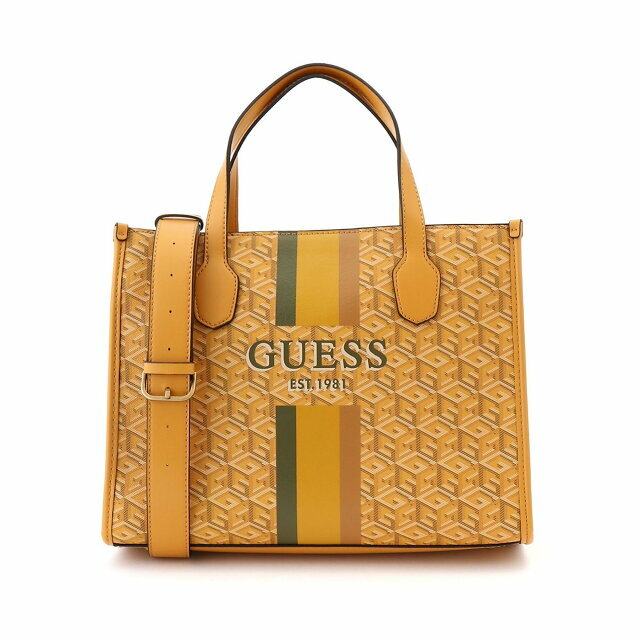 GUESS(ゲス)の【イエロー(YWL)】(W)SILVANA 2 Compartment Tote レディースのバッグ(トートバッグ)の商品写真