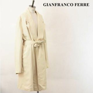 美品 希少 GIANFRANCO FERRE ベルベット コート ブラック 40