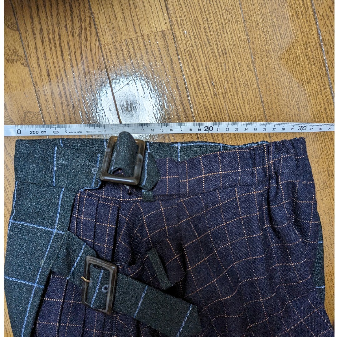 REDYAZEL(レディアゼル)のredyazel  ダブルバックルチェックラップスカート レディースのスカート(ひざ丈スカート)の商品写真