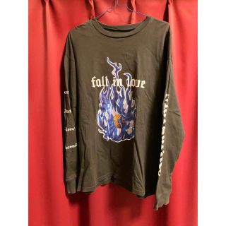 エックスガール(X-girl)のX-GIRL ONE SIZE fall in love 袖プリント　ロンT(Tシャツ(長袖/七分))