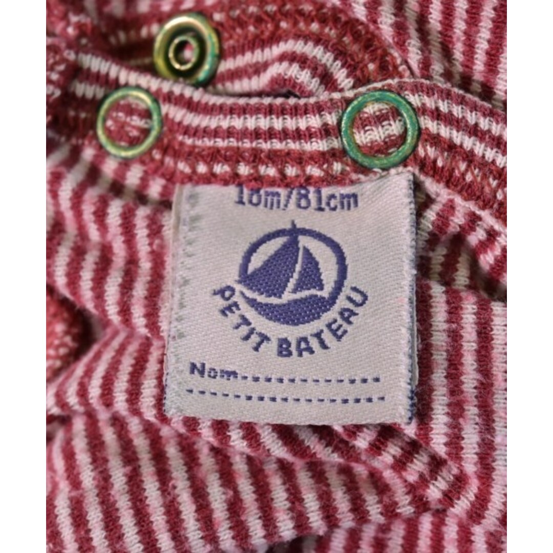 PETIT BATEAU(プチバトー)のPETIT BATEAU ワンピース（その他） 81 赤x白(ボーダー) 【古着】【中古】 キッズ/ベビー/マタニティのキッズ服女の子用(90cm~)(ワンピース)の商品写真