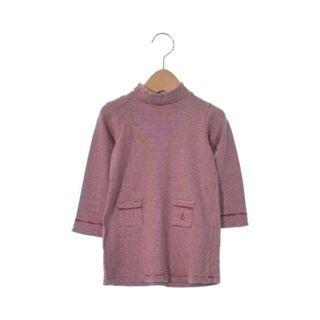 プチバトー(PETIT BATEAU)のPETIT BATEAU ワンピース（その他） 81 赤x白(ボーダー) 【古着】【中古】(ワンピース)