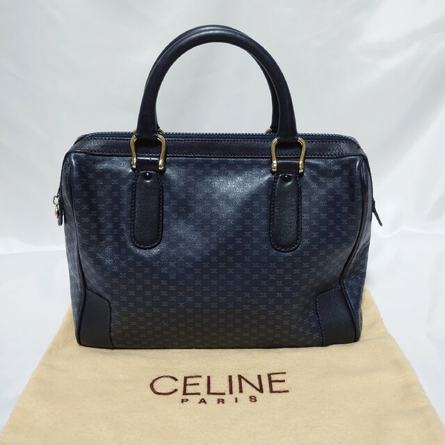 CELINE マカダム柄 ハンドバッグ