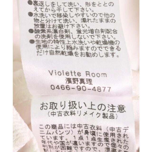 VIOLETTE ROOM - violette room デニムパンツ 28(L位) 白系(デニム) 【古着】【中古】の通販 by