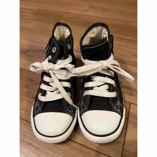 オールスター(ALL STAR（CONVERSE）)のコンバースオールスター　ハイカット　スニーカー　黒　18cm キッズ(スニーカー)