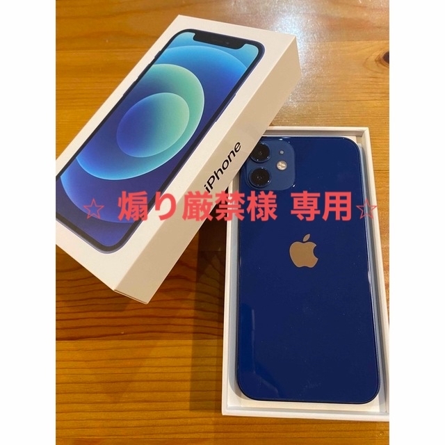 （美品）iPhone 12 mini Blue 256GB SIMフリー解除済み