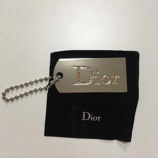 クリスチャンディオール(Christian Dior)の【未使用美品☆】Diorミラープレートキーホルダー(キーホルダー)