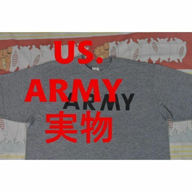 MILITARY(ミリタリー)の米軍 実物 ARMY Tシャツ 12351 USA製 支給品 00 80 90 メンズのトップス(Tシャツ/カットソー(半袖/袖なし))の商品写真