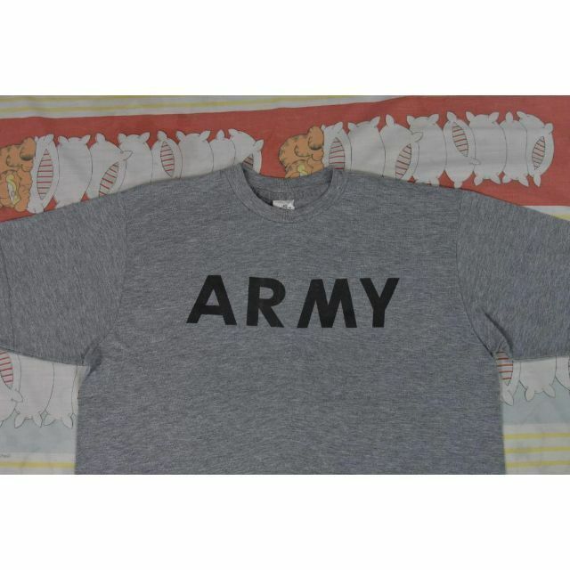 MILITARY(ミリタリー)の米軍 実物 ARMY Tシャツ 12351 USA製 支給品 00 80 90 メンズのトップス(Tシャツ/カットソー(半袖/袖なし))の商品写真