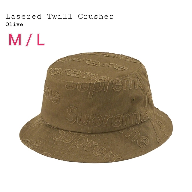 MLサイズ○色【M/L】Supreme Lasered Twill Crusher Olive