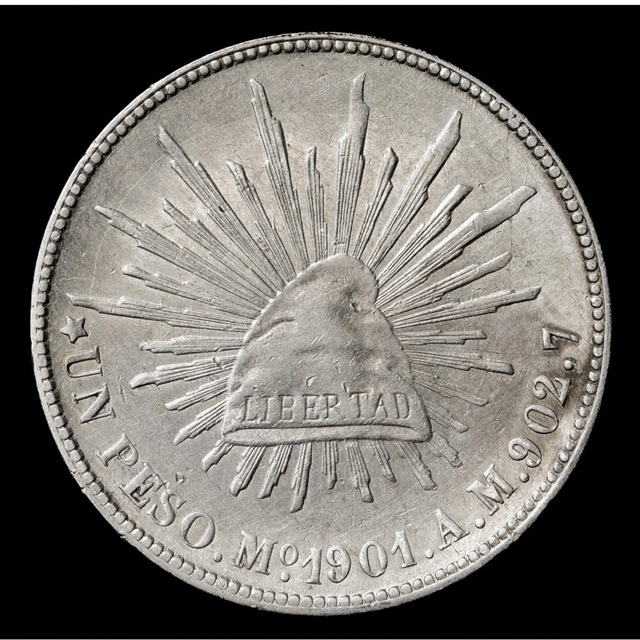 メキシコ1ペソ銀貨（1901年）